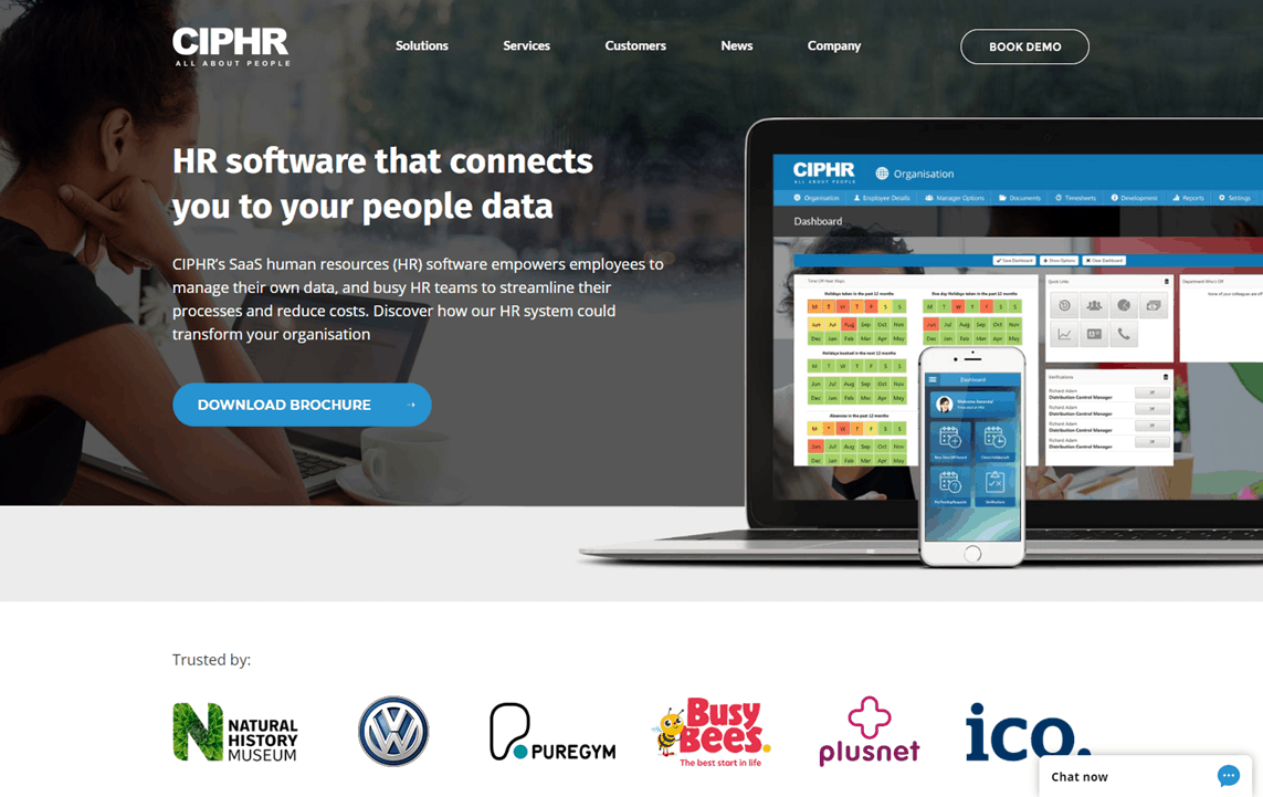Conversion rate formula - CIPHR landing page