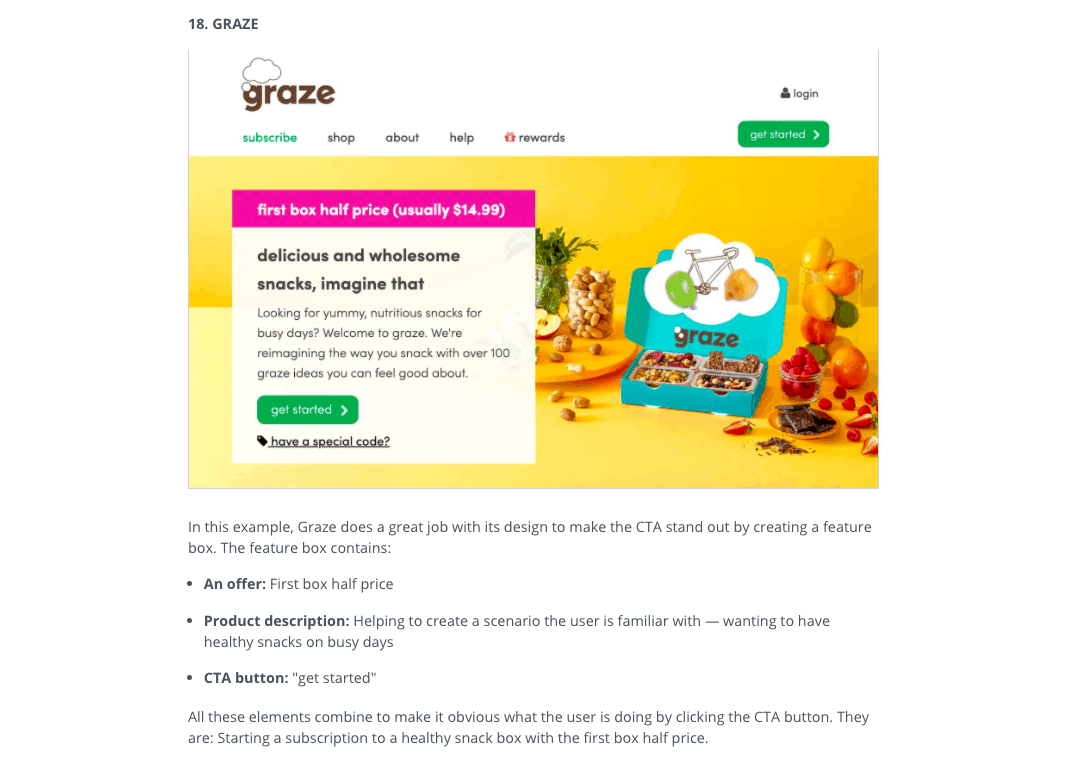 expanded list post in Sumo.com blog post