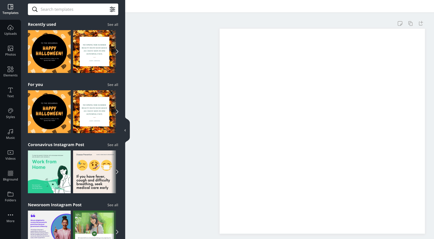 Canva Instagram post template