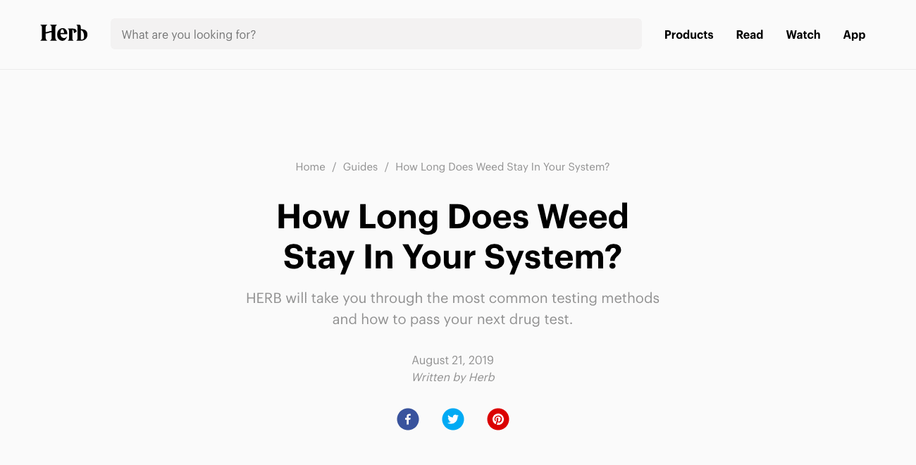 FAQ post used by Herb.co blog