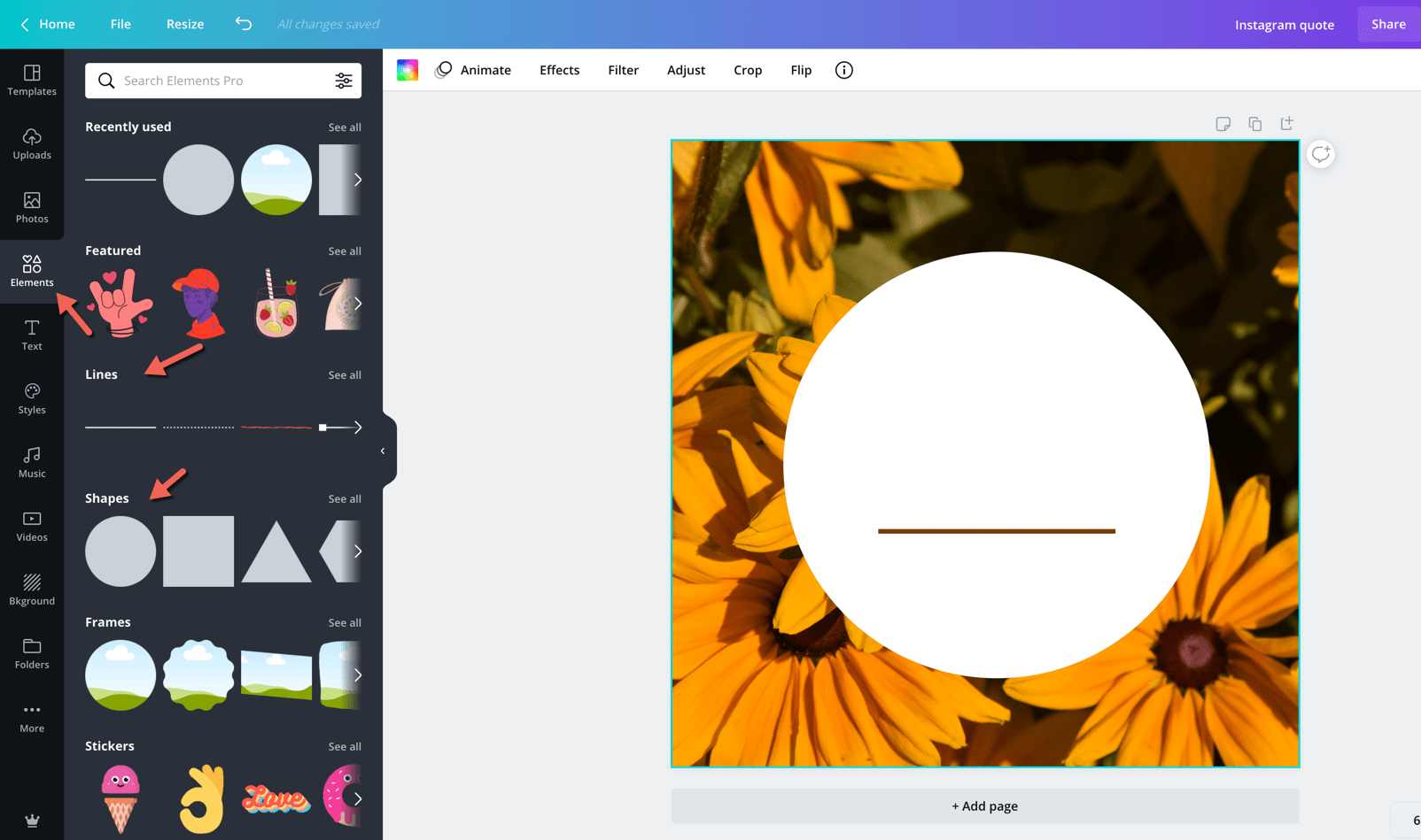 Canva - Add overlays