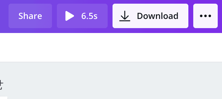 Canva download button