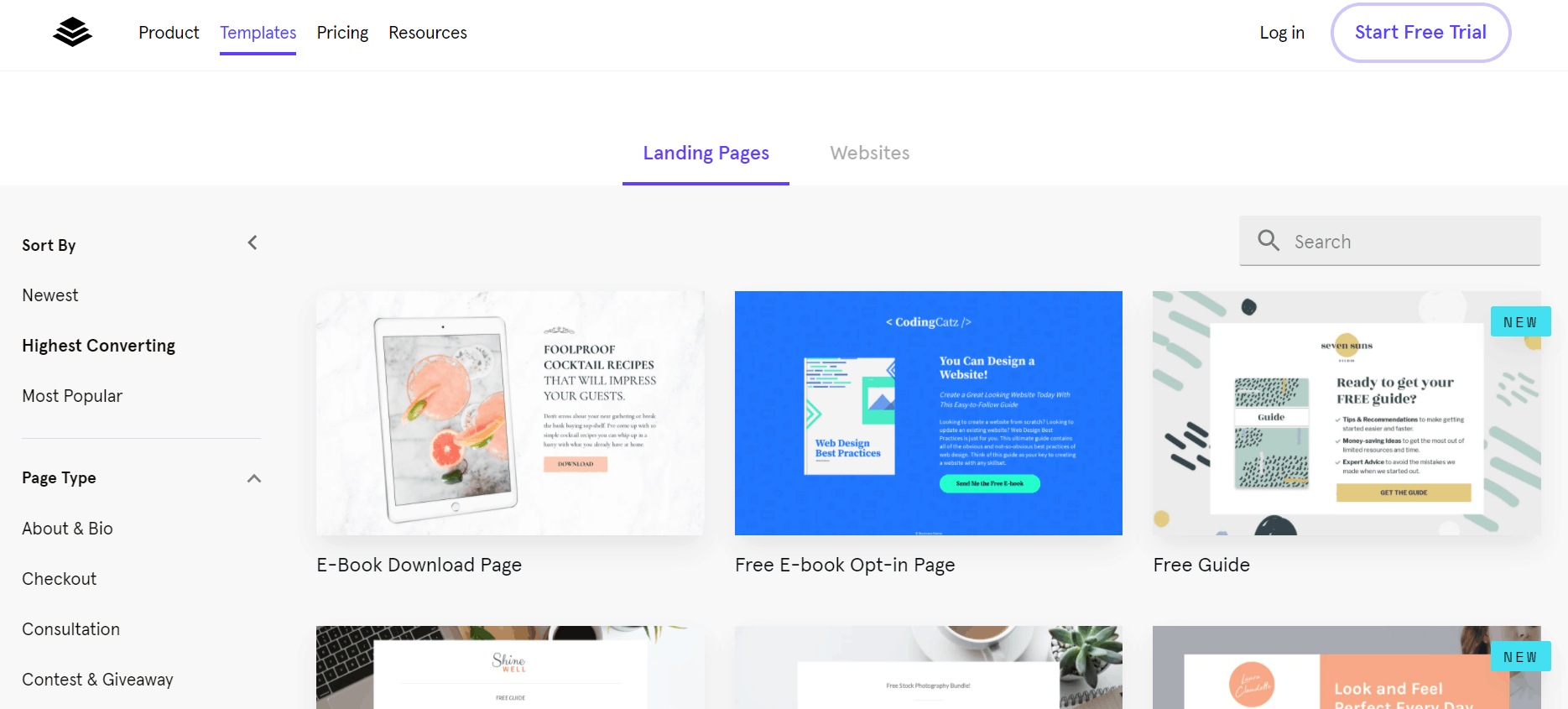 Web design software for marketing - Leadpages
