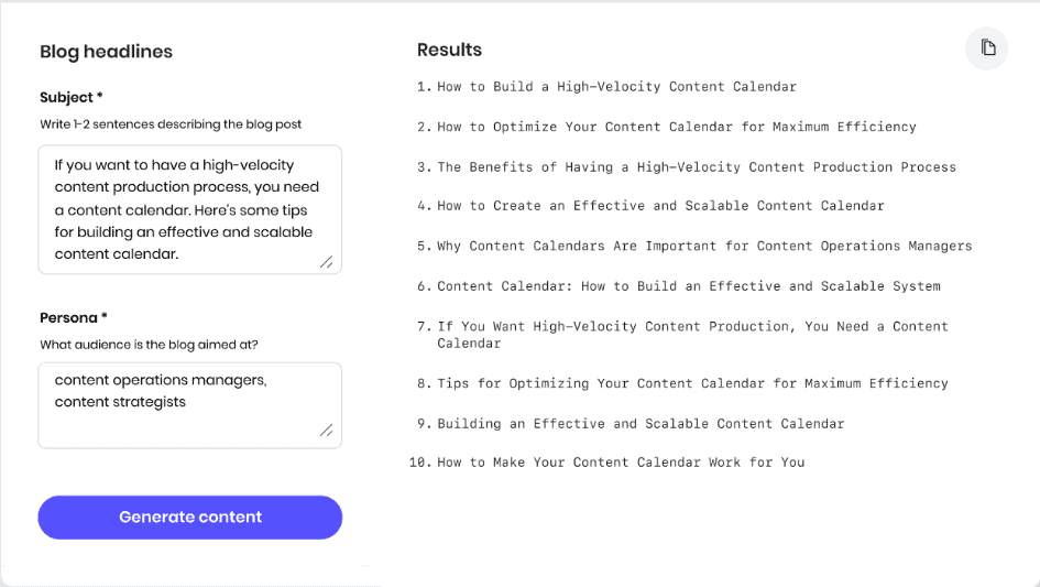 generative AI to create your personalized message