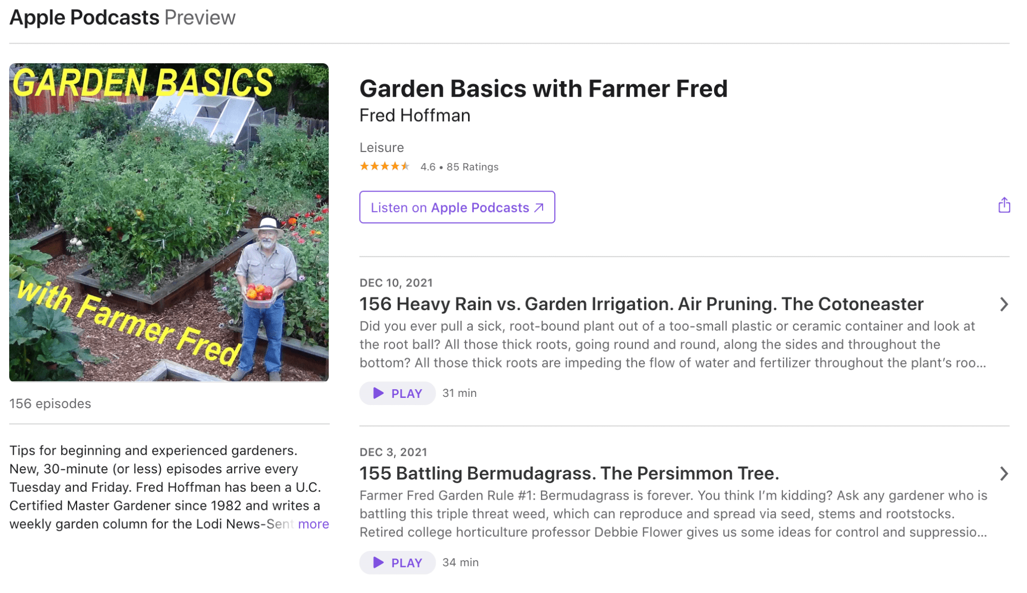 Garden Basics with Farmer Fred