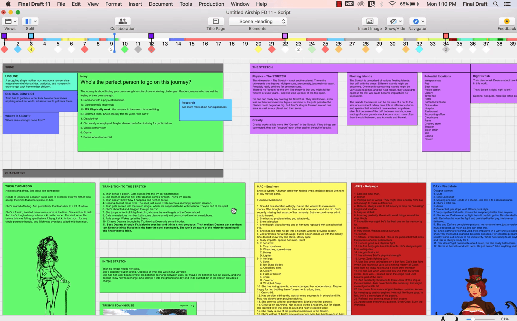 Scrivener alternative - Final Draft 11