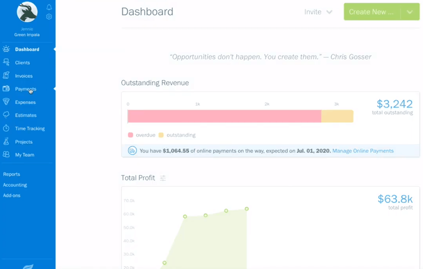 business management software freshbooks
