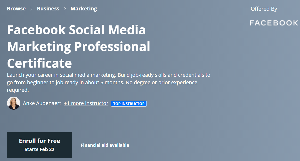 Facebook Social Media Marketing