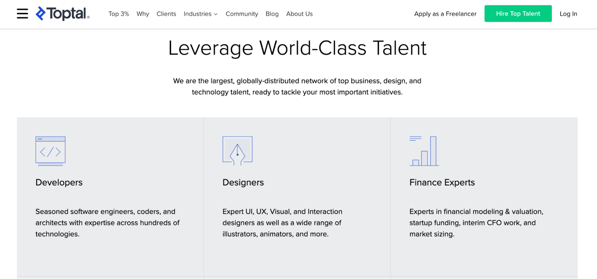 best freelance websites - toptal
