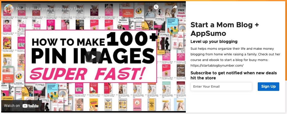 A co-branded affiliate collection page