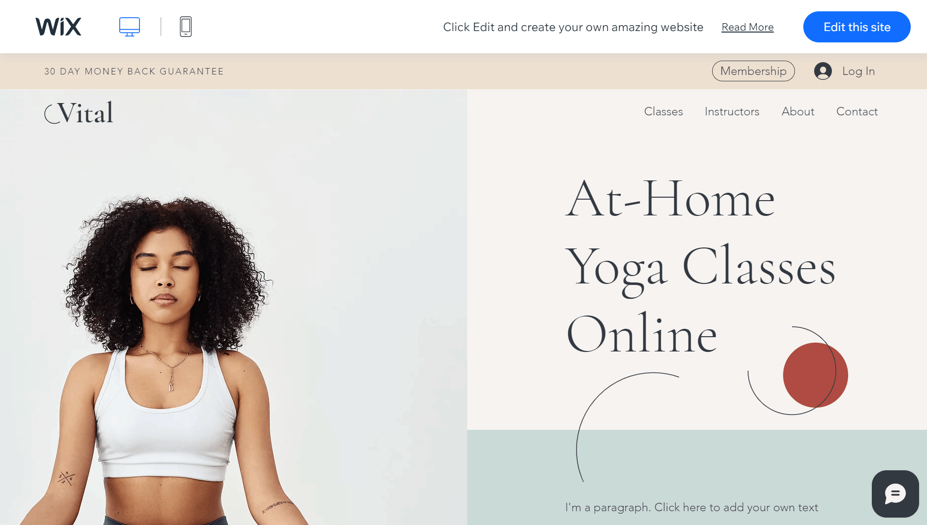 Wix blogging platform