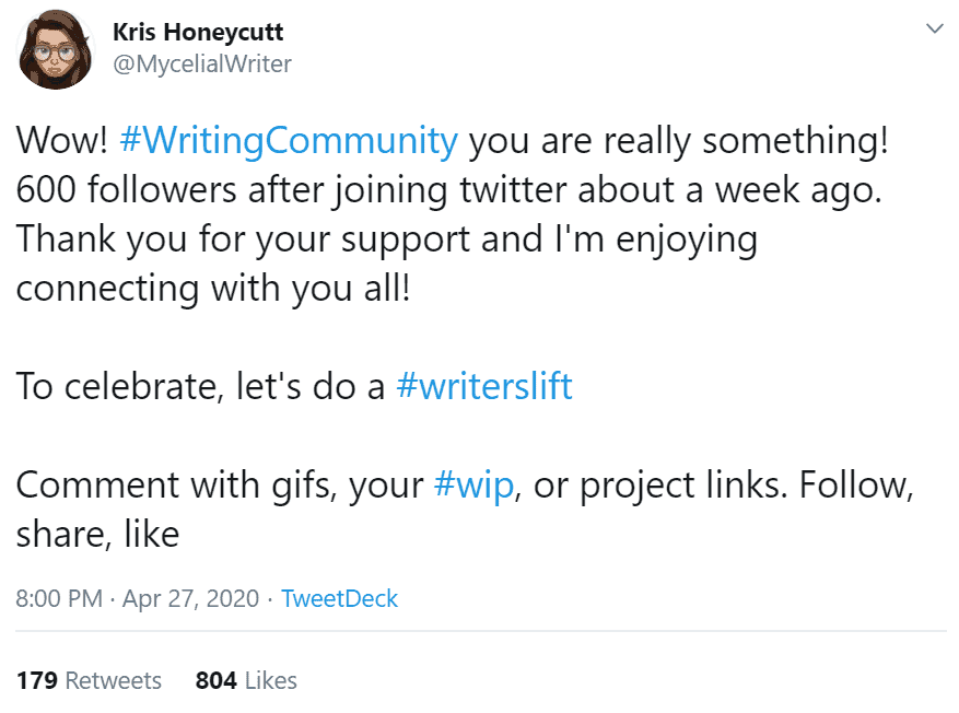  tweet post by Kris Honeycutt