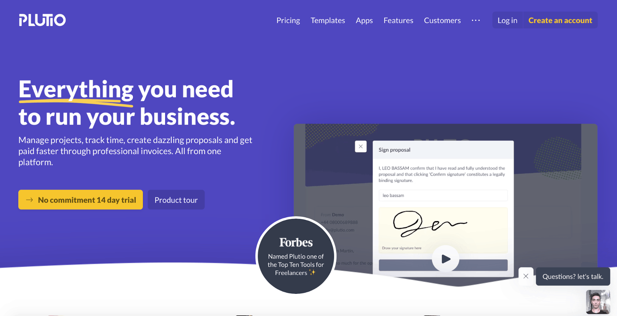 Time management tools - Plutio