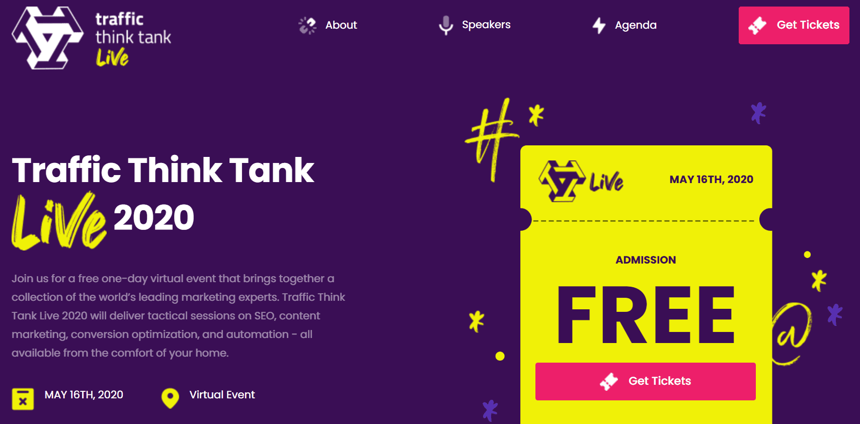 Traffic Think Tank hosts a free one-day virtual event for marketers