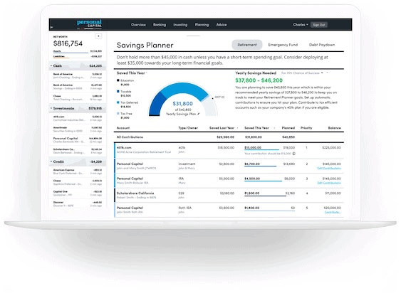 Quicken Alternative - Personal Capital
