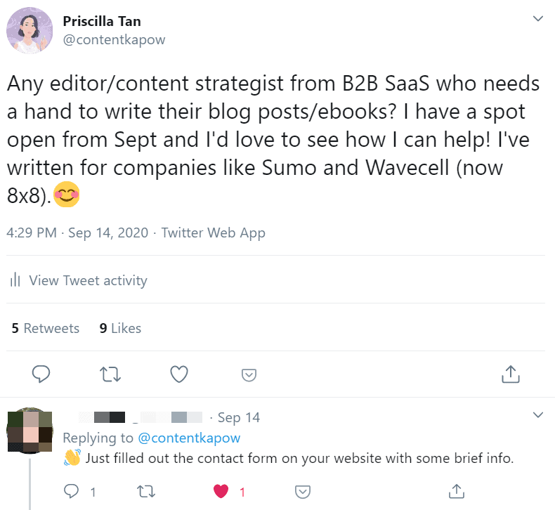 Professional networking twitter