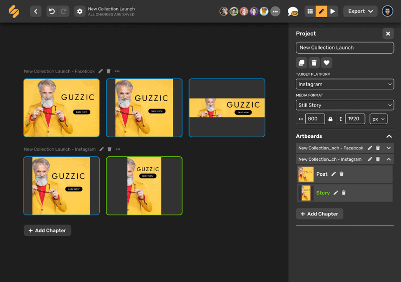 Simplified edit platform