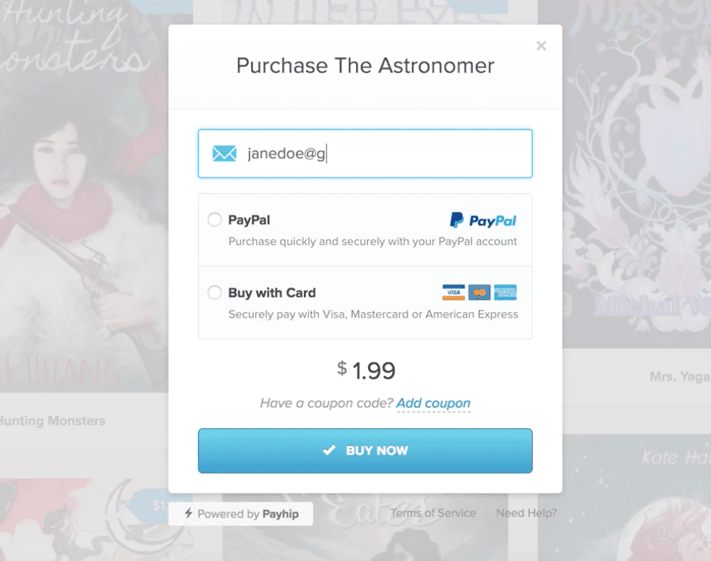 gumroad alternative - payhip