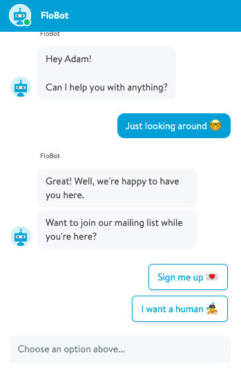 chatbot email marketing flobot