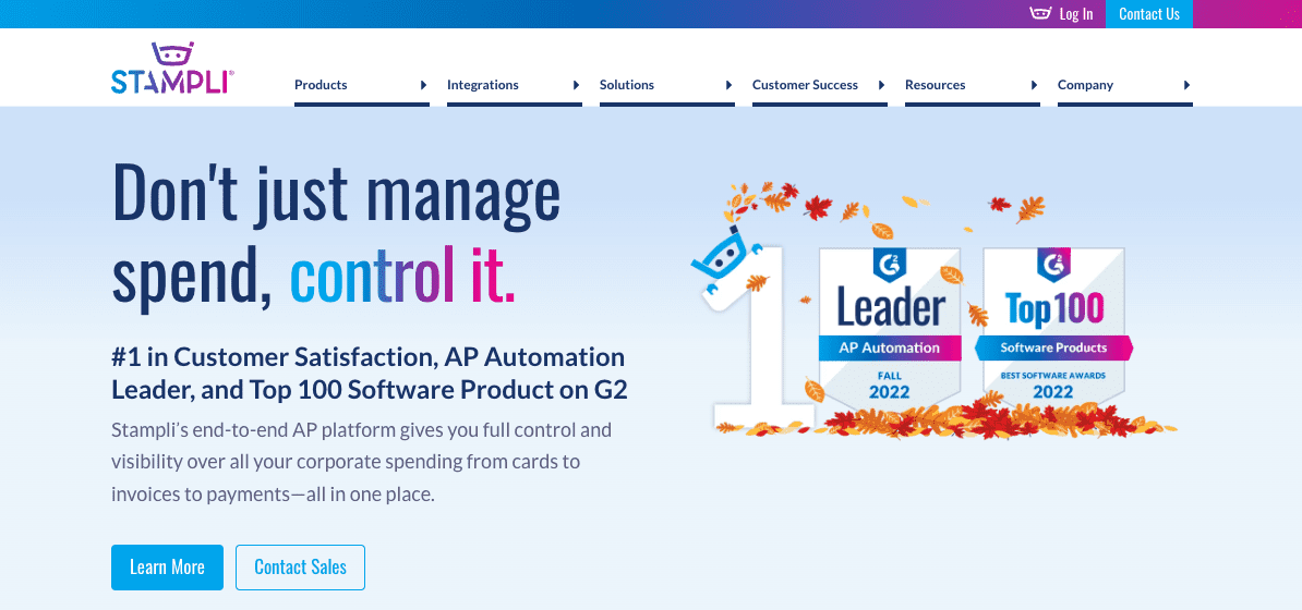 Stampli's homepage