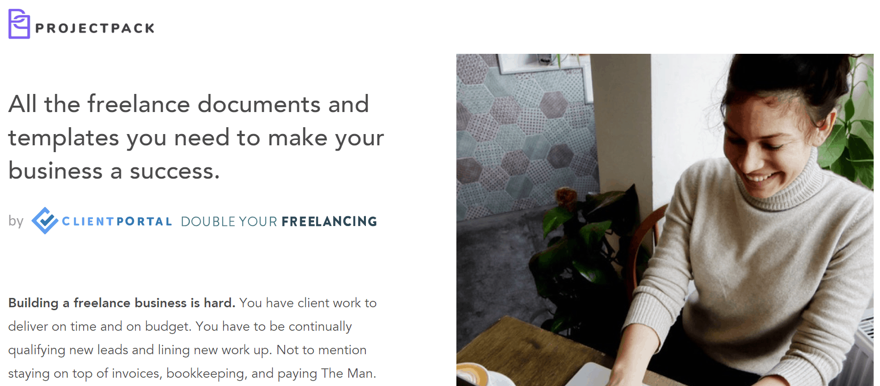 Projectpack by (Client Portal) and (Double Your Freelancing)