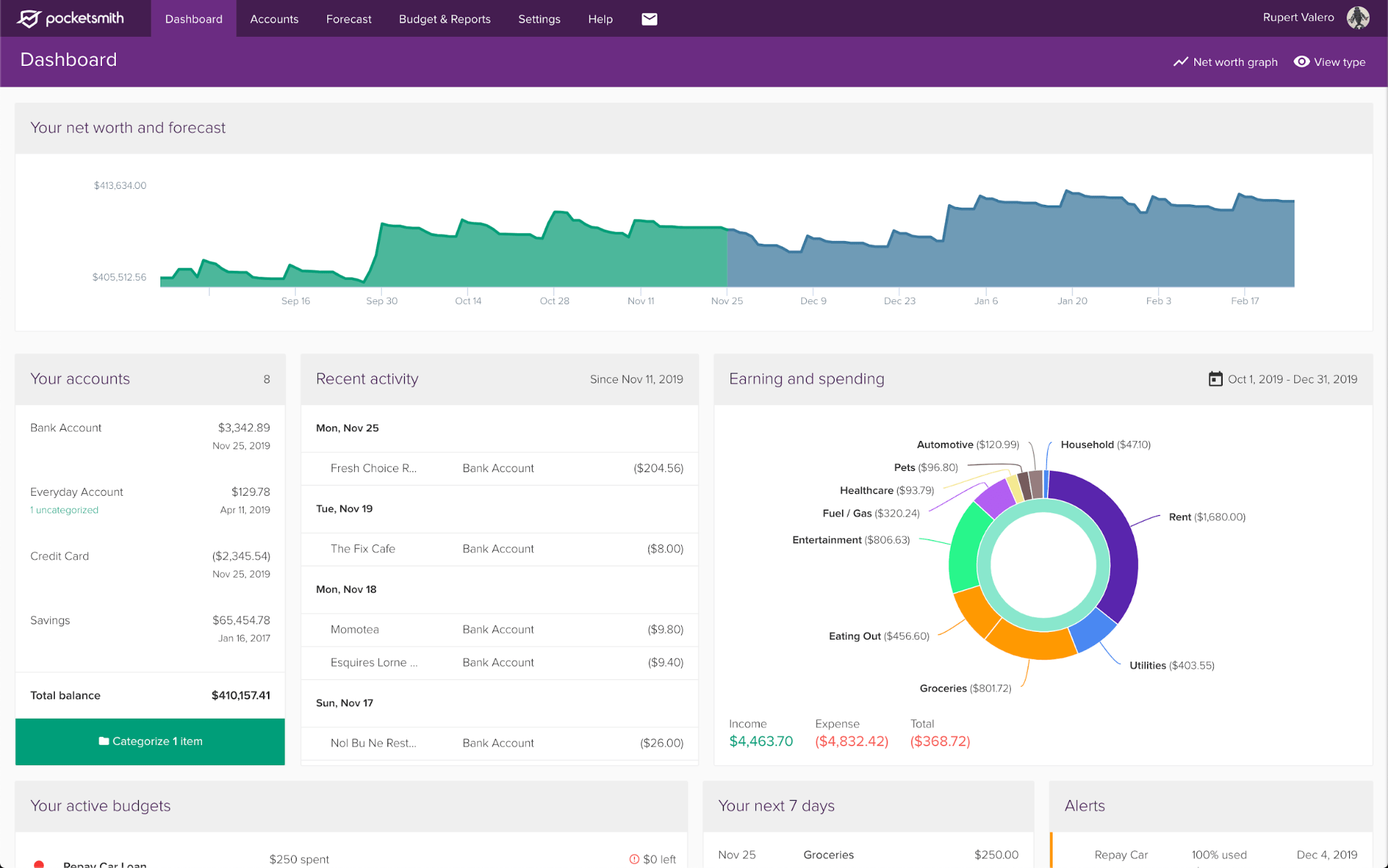 Quicken Alternative - PocketSmith