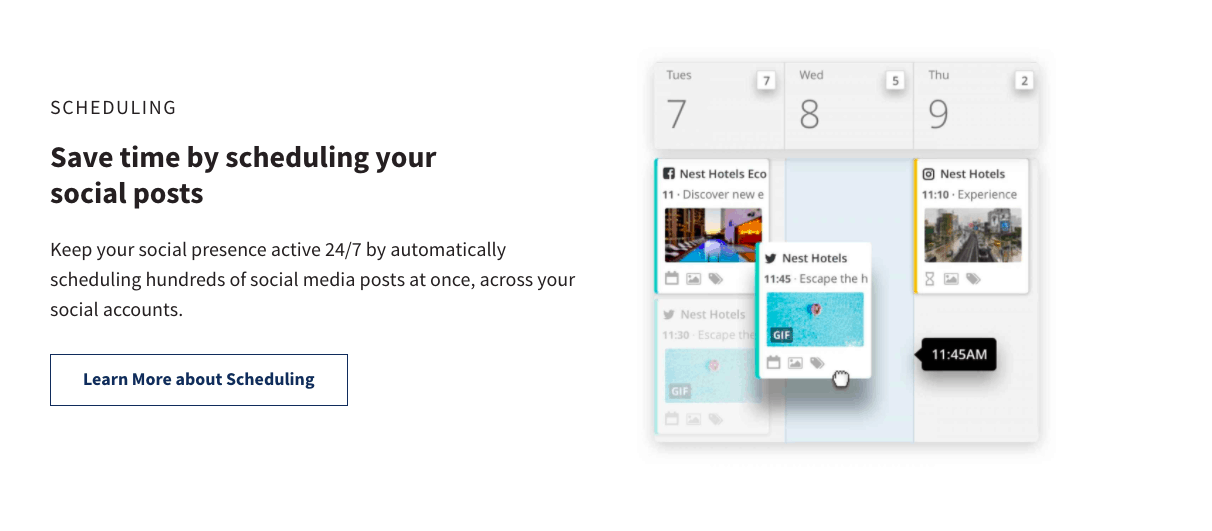 Buffer alternatives - Hootsuite's platform