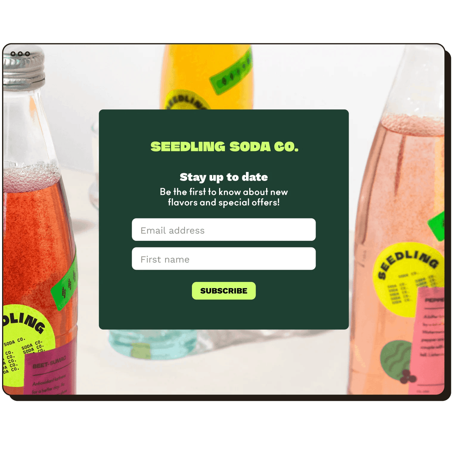 Mailchimp Registration forms