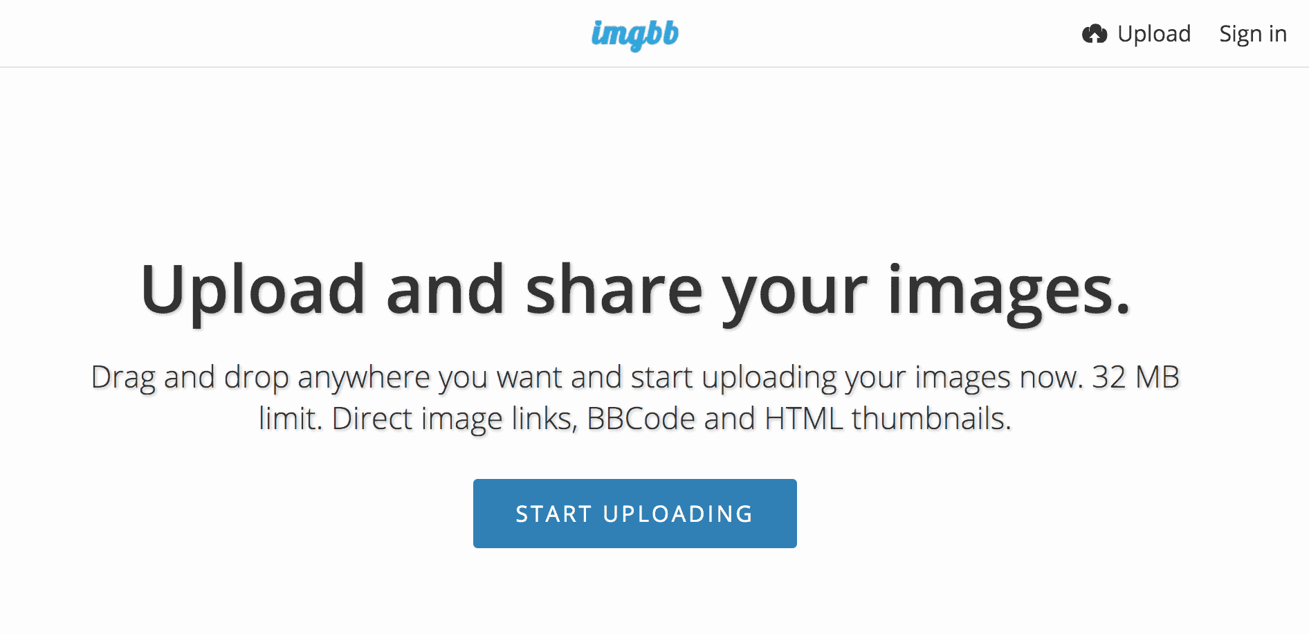 imgur alternative - imgbb
