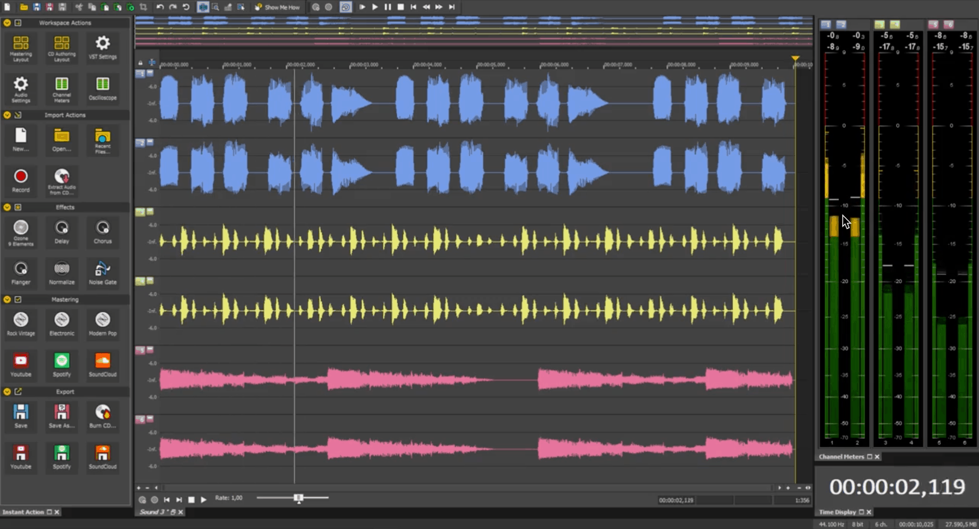 Audacity alternative - Sound Forge Audio Studio