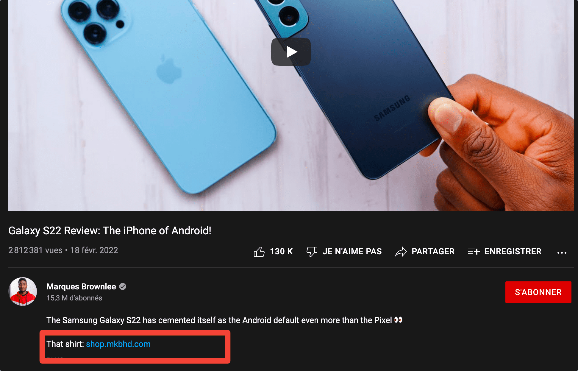Selling own product example from MKBHD