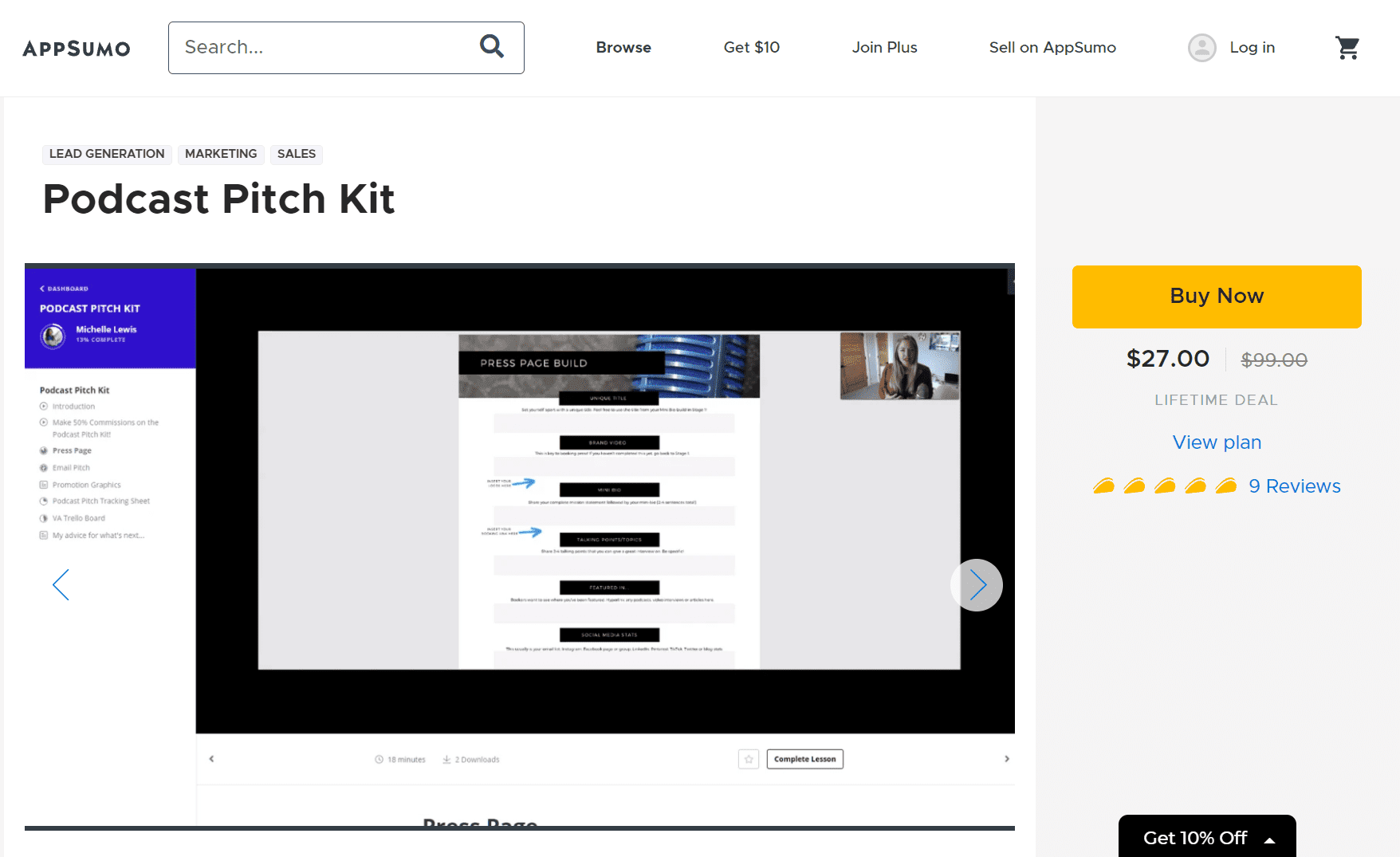 Podcast Pitch Kit on AppSumo