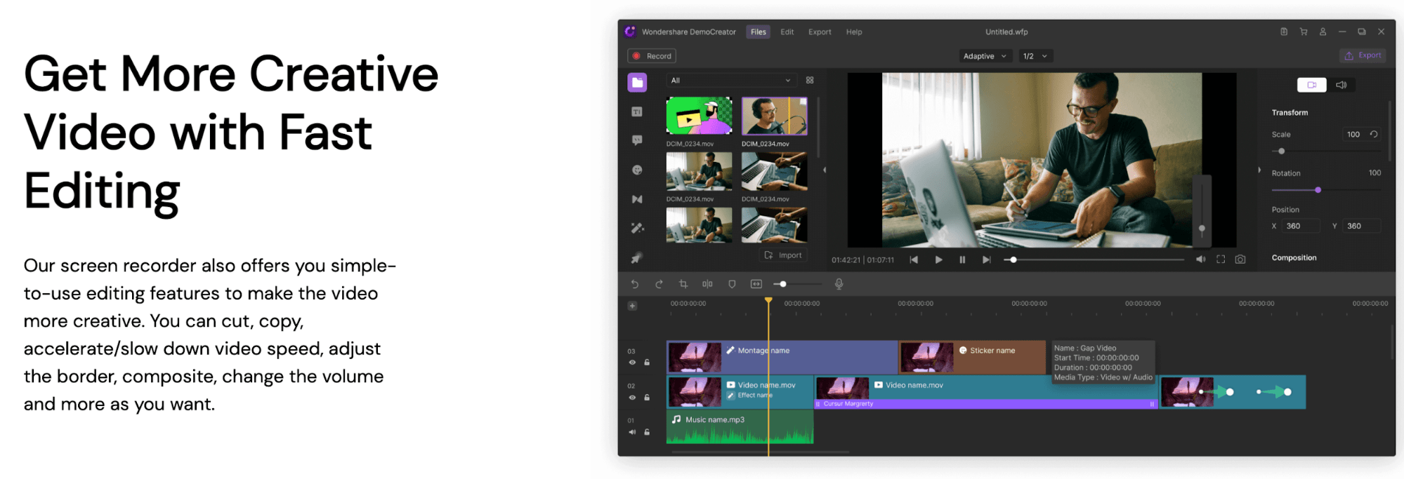 Camtasia Alternative - Wonderfulshare DemoCreator