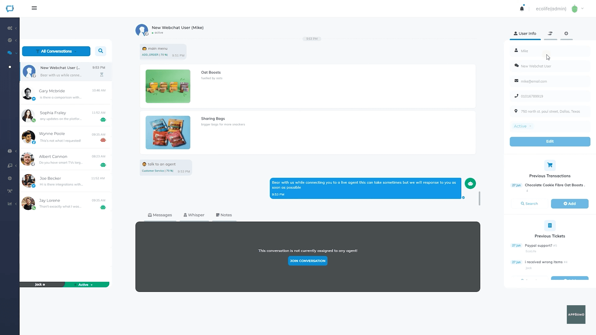 Tactful Cognitive Helpdesk