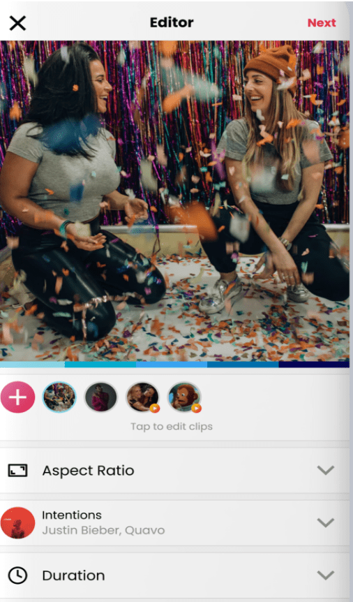 tiktok editing app - lomotif