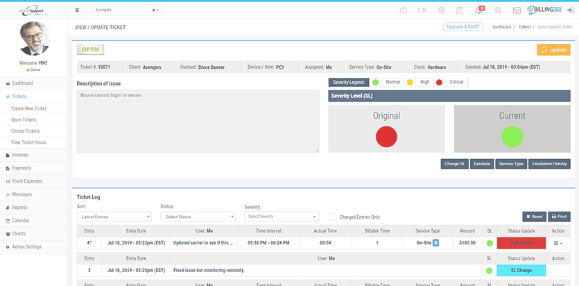 EZBilling360 bookkeeping software