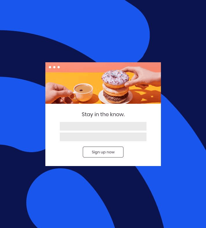 Constant Contact sign-up form