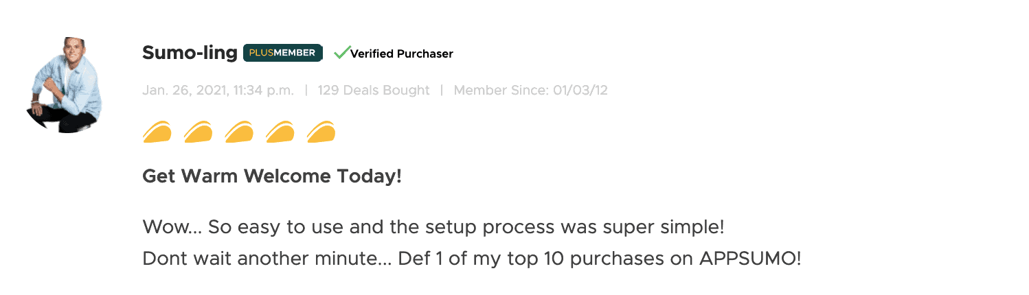Sumo-lings review on WarmWelcome