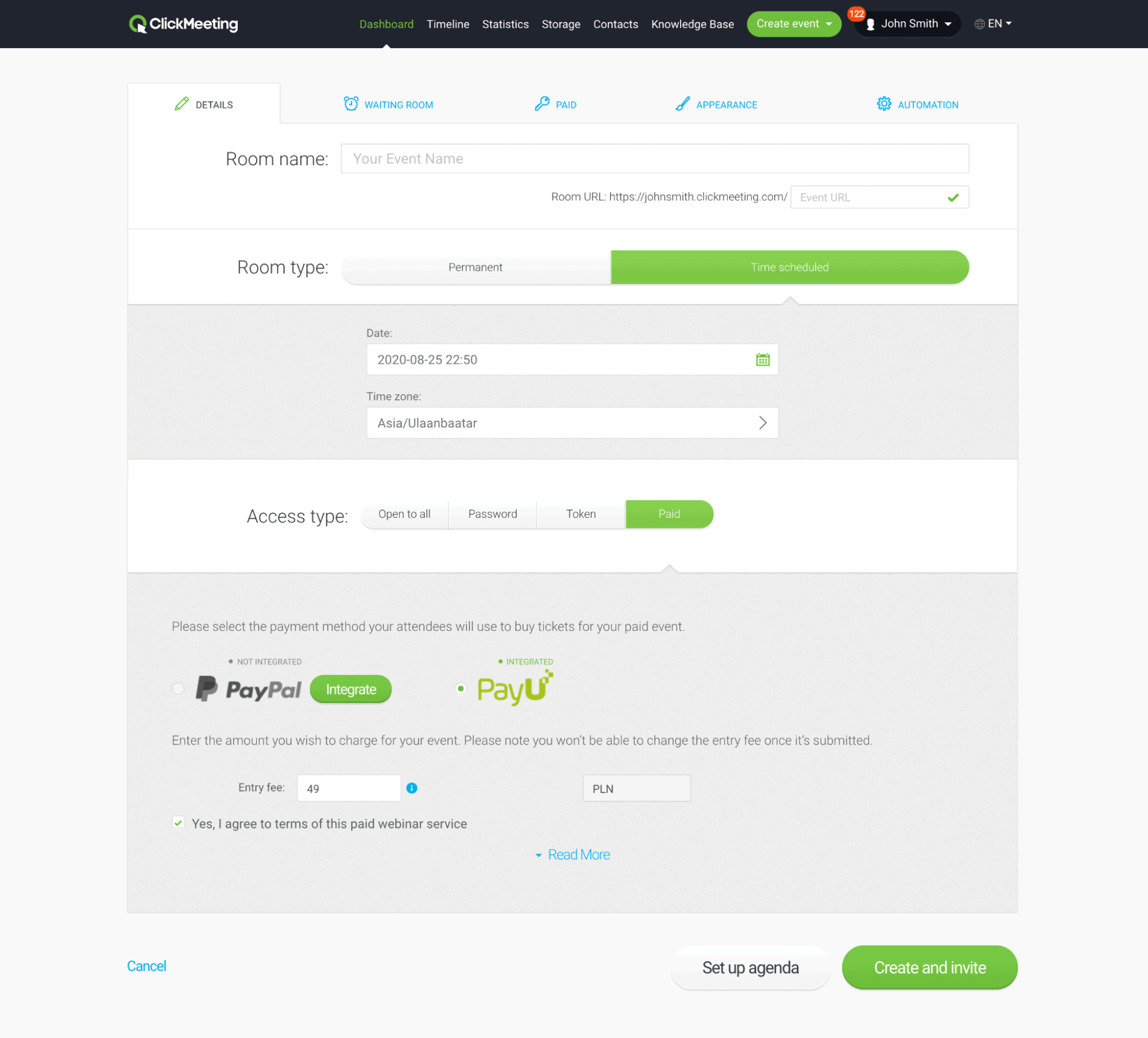 best webinar platform - ClickMeeting