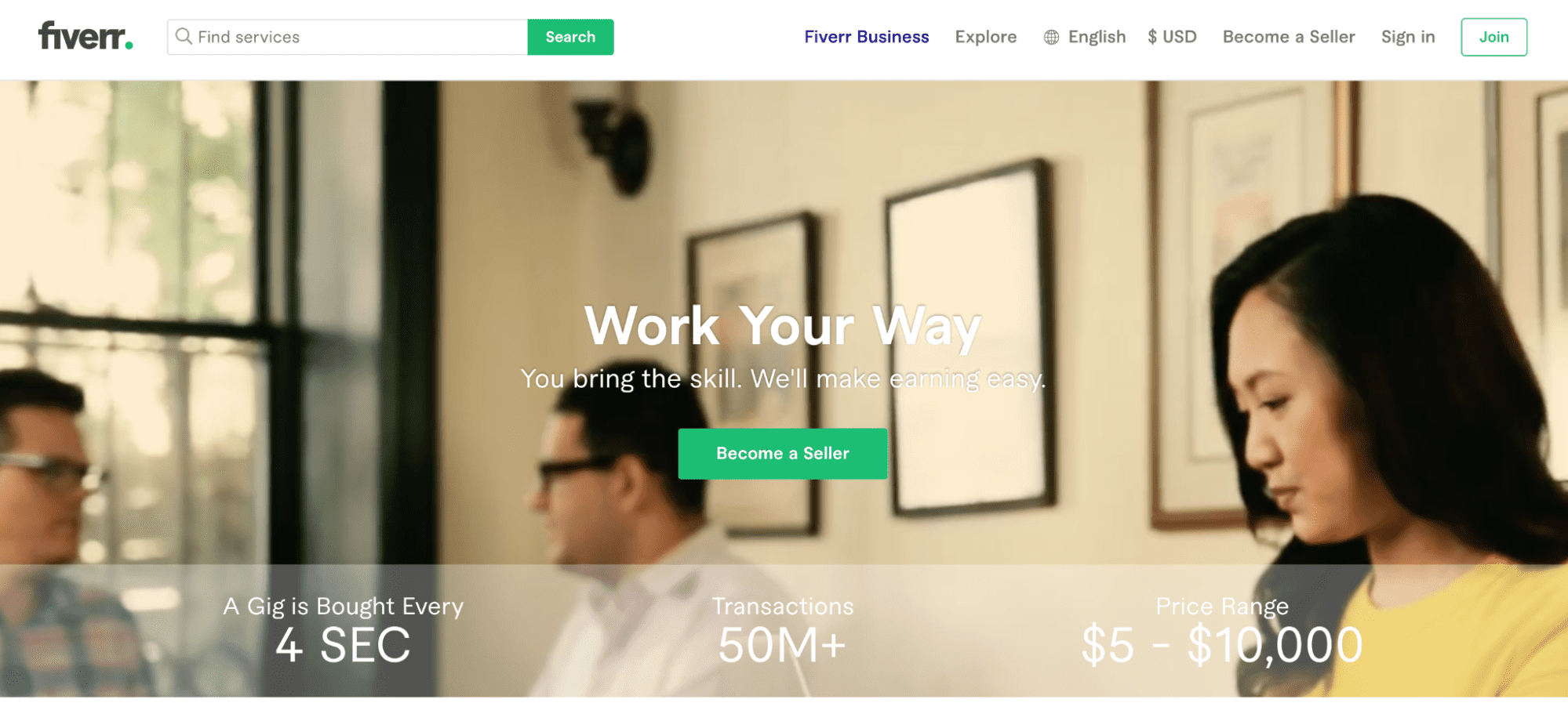 best freelance websites - fiverr