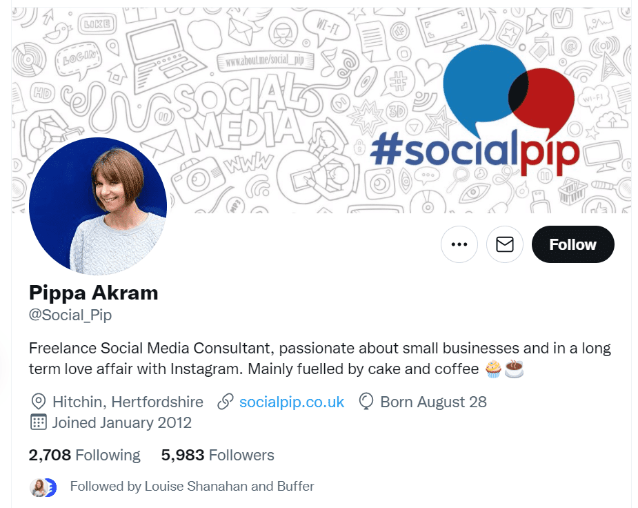 Pippa Akram's twitter