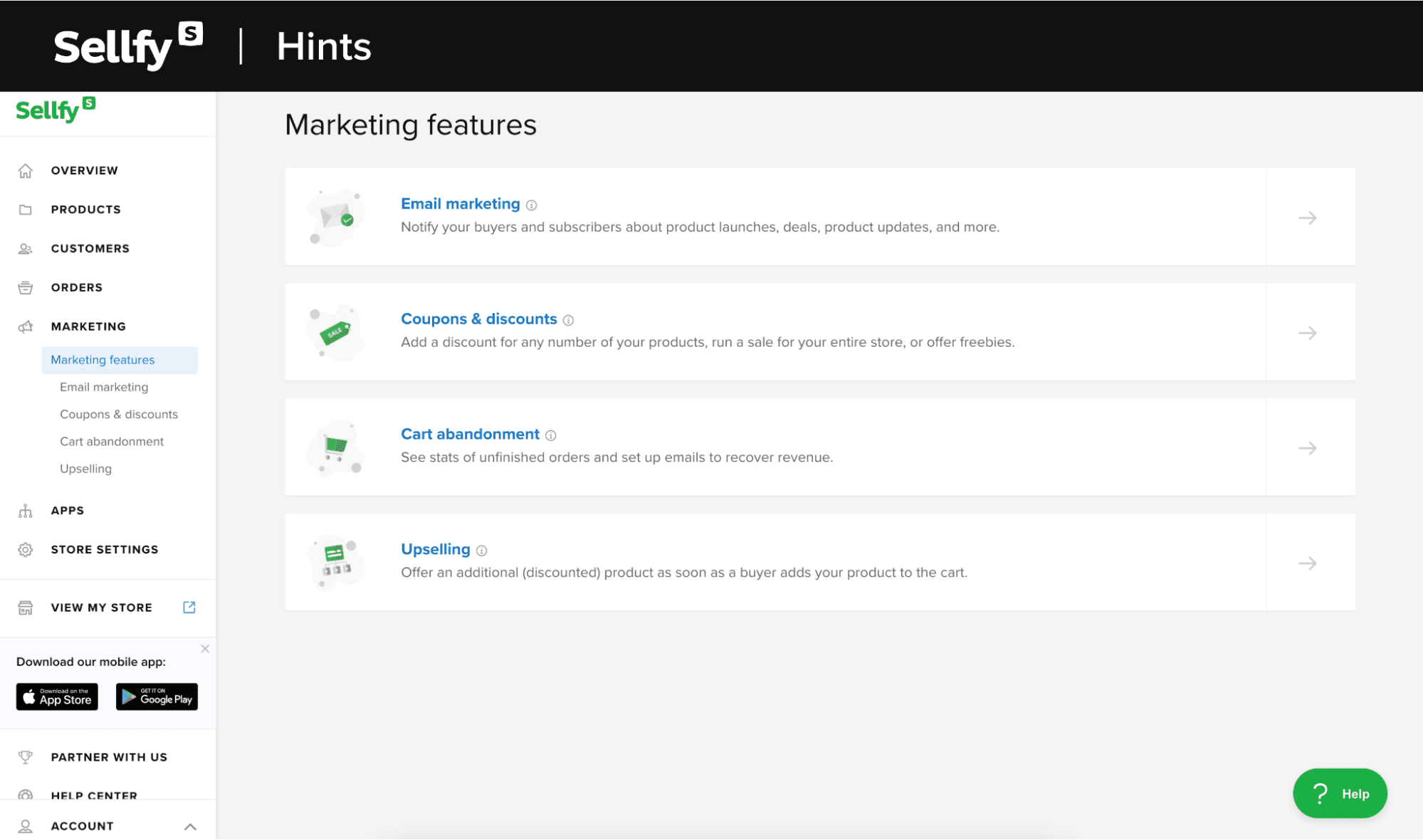 gumroad alternative - sellfy