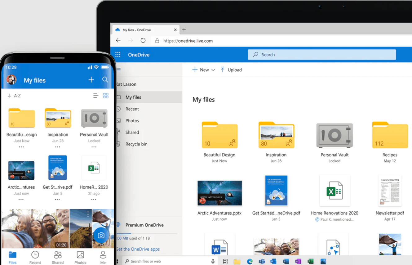 dropbox alternative - onedrive