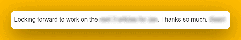 Price increase letter - End with a future focus