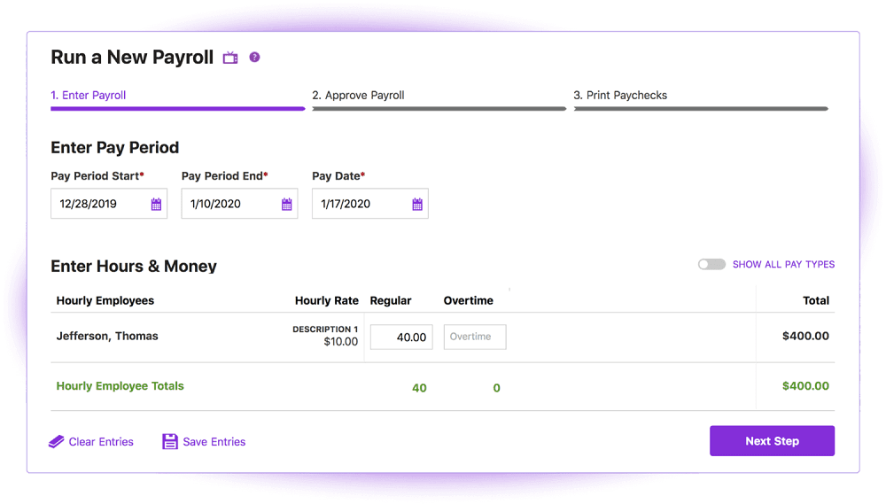Payroll software - Patriot