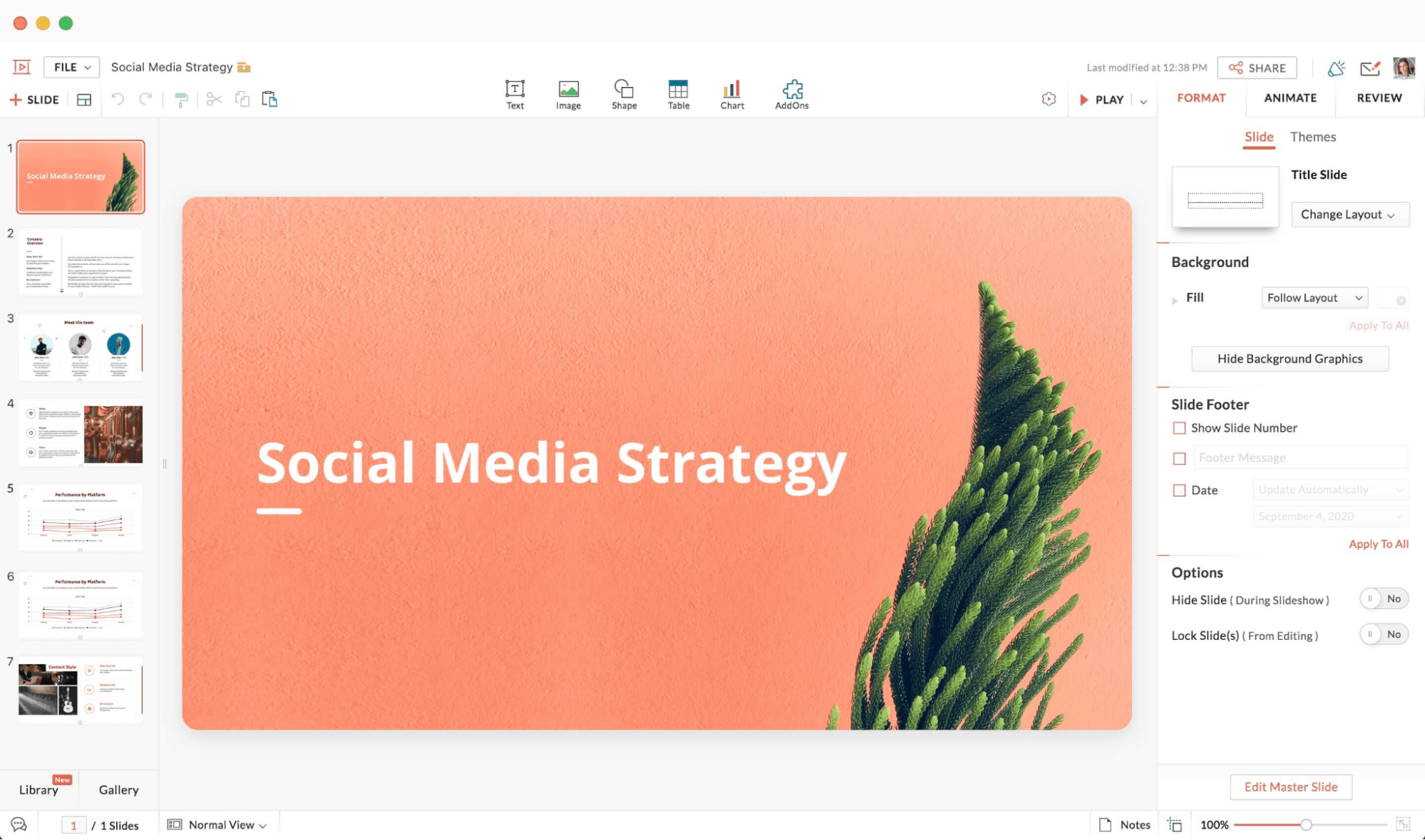 best presentation software - zoho show