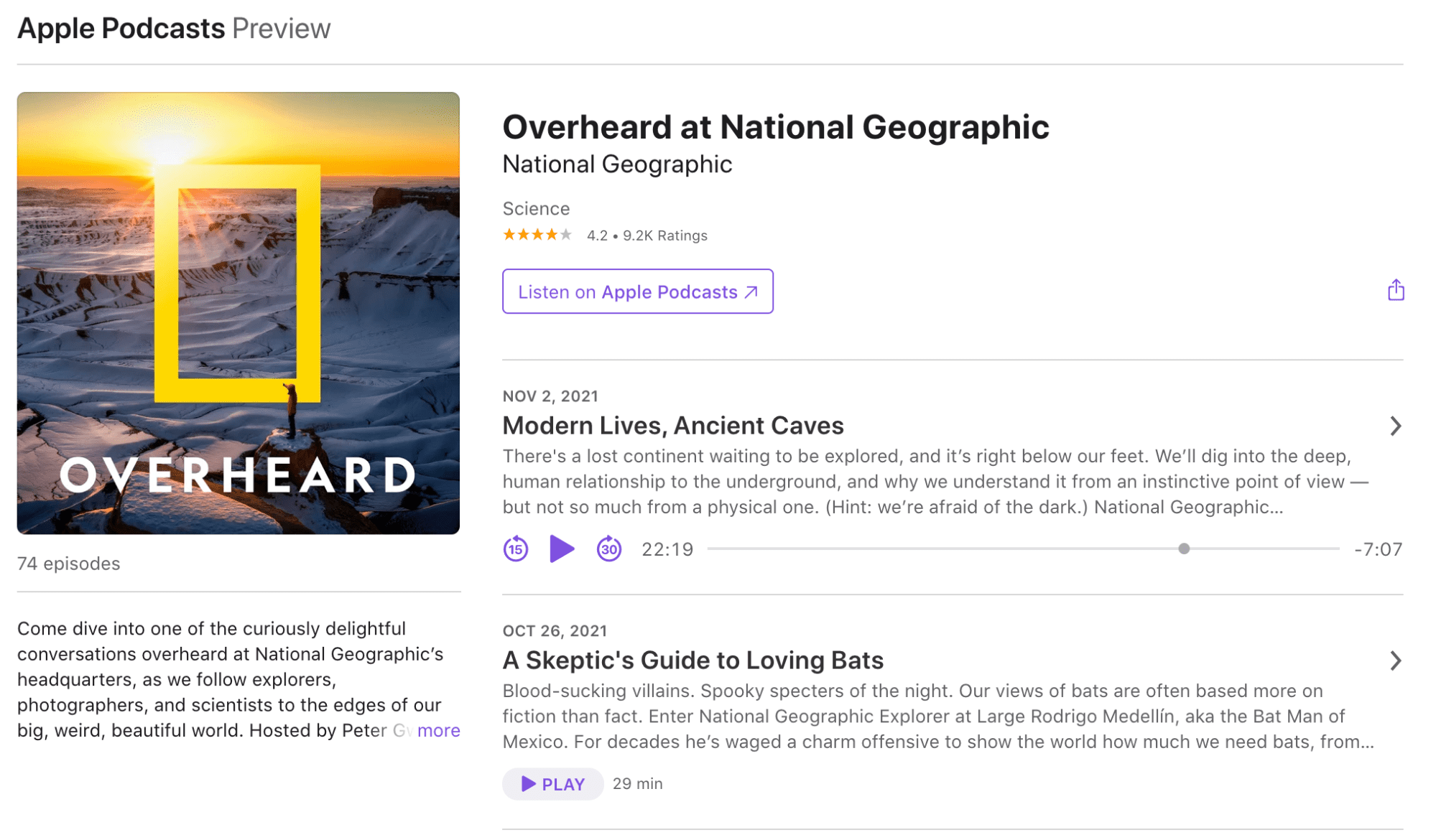 Overheard at National Geographic