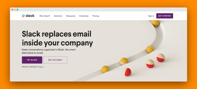 Slack screenshot