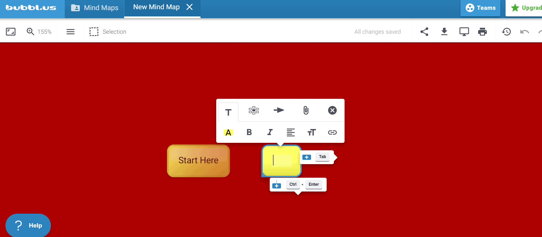 mind mapping software - Bubbl.us