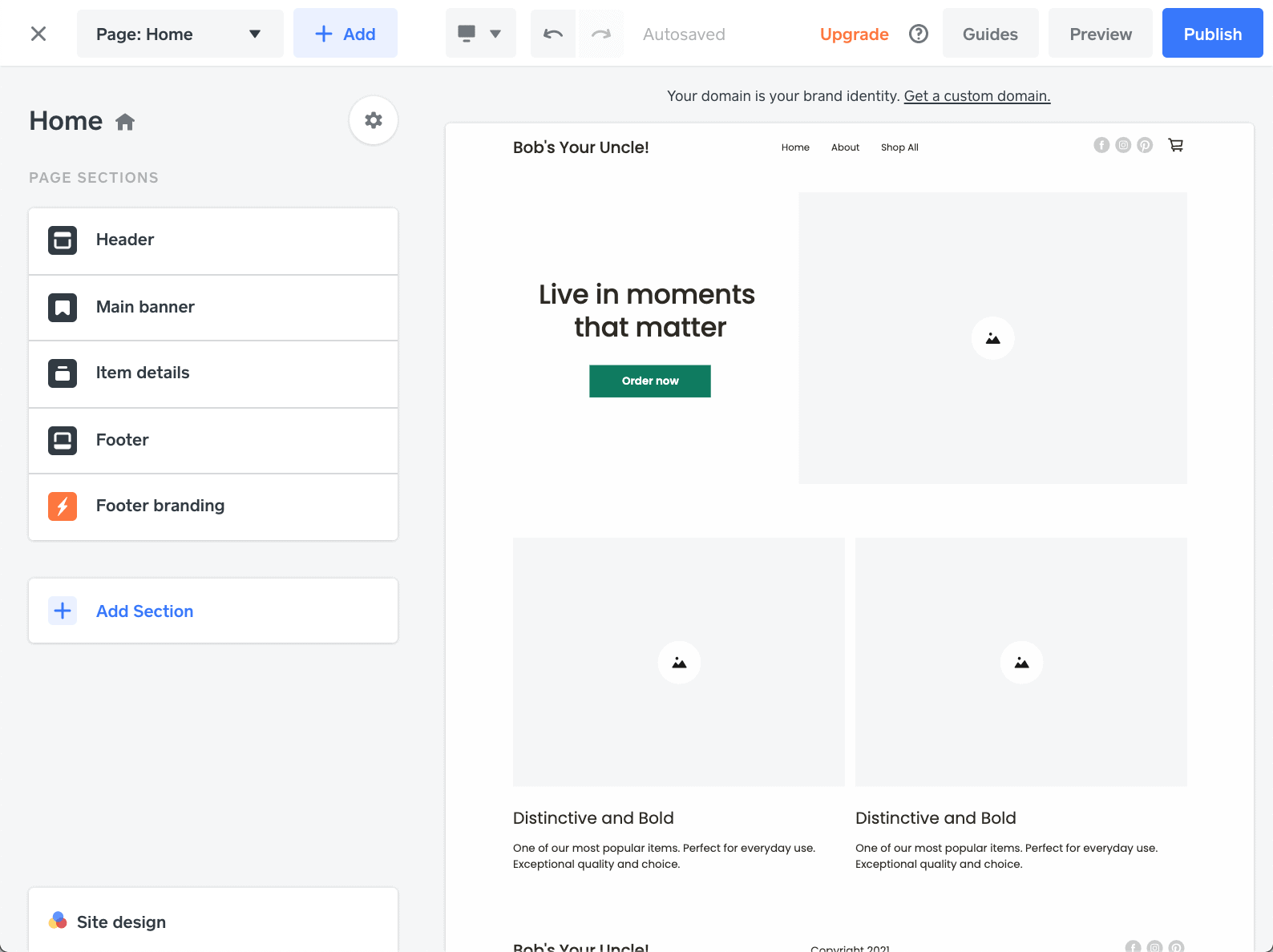 best website builder - weebly